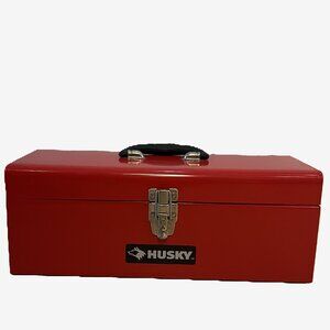 HUSKY | Vintage Red Metal Tool Box EUC